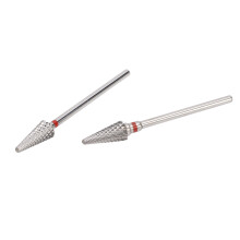Tungsten Steel Nail Drill Bits - 2pcs Tapered Manicure Files Fast Exfoliating
