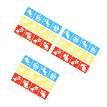 36Stk Malvorlagen Schablonen Kinder DIY Bastelset Kunststoff