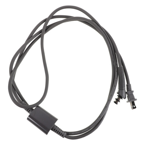 Replacement Power Cable for Hair Curler Black Rubber 2 Prong Plug
