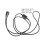 Replacement Power Cable for Hair Curler Black Rubber 2 Prong Plug 2