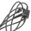 Replacement Power Cable for Hair Curler Black Rubber 2 Prong Plug 9