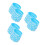 75Pièces Bracelets Silicone Bleu Décoratifs Pour Gradation 4