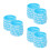 75Pièces Bracelets Silicone Bleu Décoratifs Pour Gradation 6