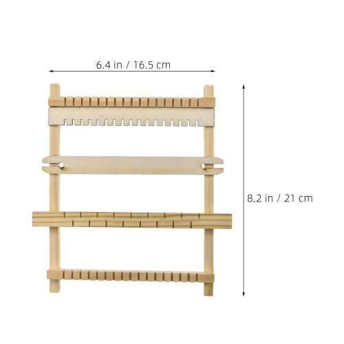 Beige Draagbaar Weefraam Kit Voor En Breien 1