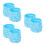75Pièces Bracelets Silicone Bleu Décoratifs Pour Gradation 7