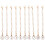 Metalen Nummer Decoratieve Hanger Ketting Wit 1