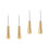 4Pcs DIY Sewing Awls with Smooth Copper Handles for Stitching 4