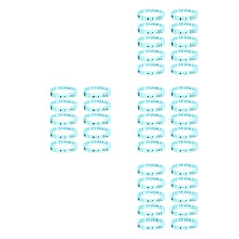 40Pcs Elastic Green Silicone Luminous Wristbands for Graduation Party