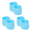 75Pièces Bracelets Silicone Bleu Décoratifs Pour Gradation 8