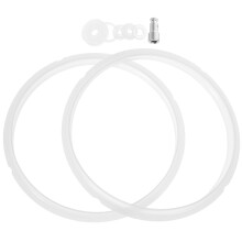 1set White Rubber Pressure Cooker Gasket For Home Use Seal
