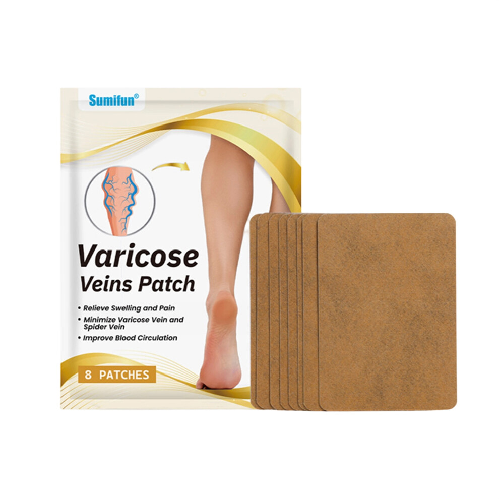 (10cm*7cm, Multi-color) Varicose Veins Patch Professional Varicose Veins Patches Soothing Treatment for Legs
