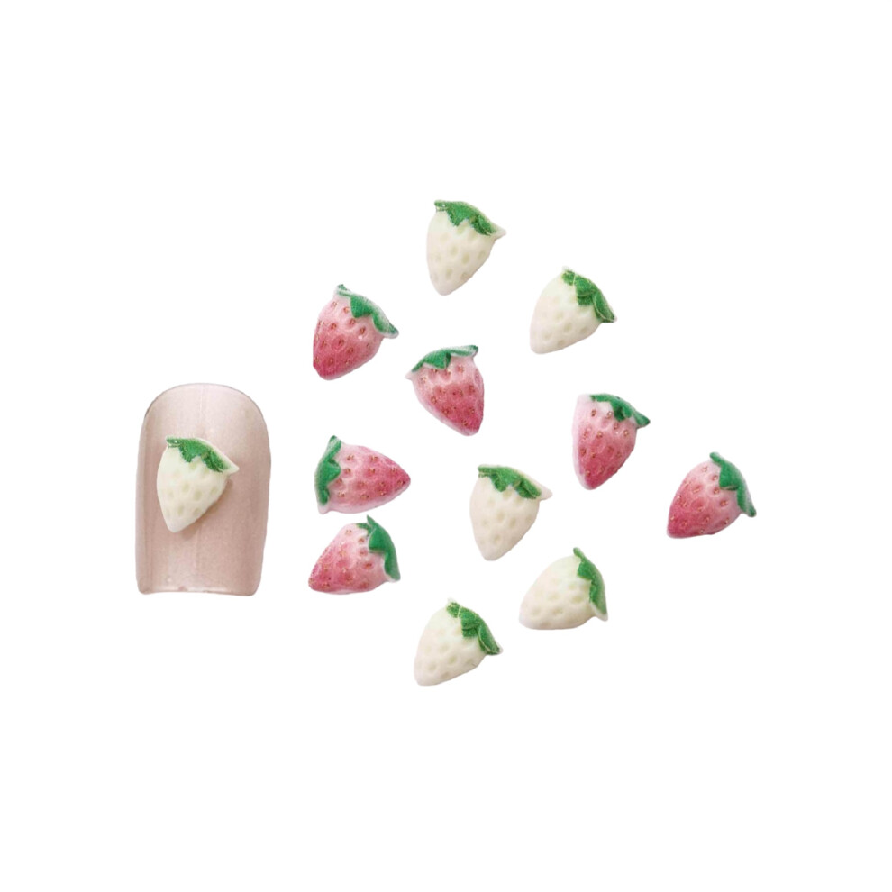 (12pcs, 05) 3D Nail Charms, Cute Fruit Manicure Nail Jewels Nail Decals for Nail DIY Supplies