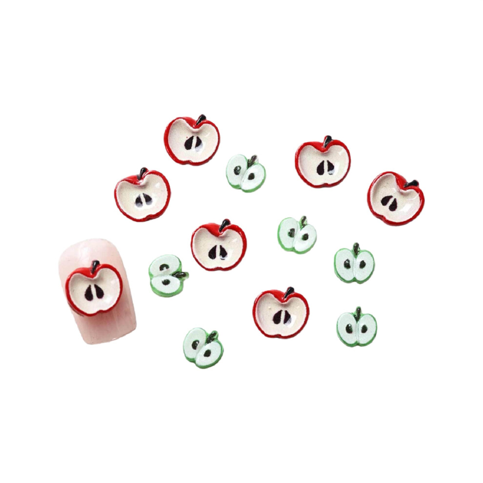 (12pcs, 01) 3D Nail Charms, Cute Fruit Manicure Nail Jewels Nail Decals for Nail DIY Supplies