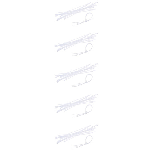 5000St Flexibele Nylon Kabelbinders Wit Zelfsluitend Sterk Duurzaam
