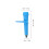 4Pcs Lightweight Blue Hiking Pole Tips Plastic and Tungsten Steel 2