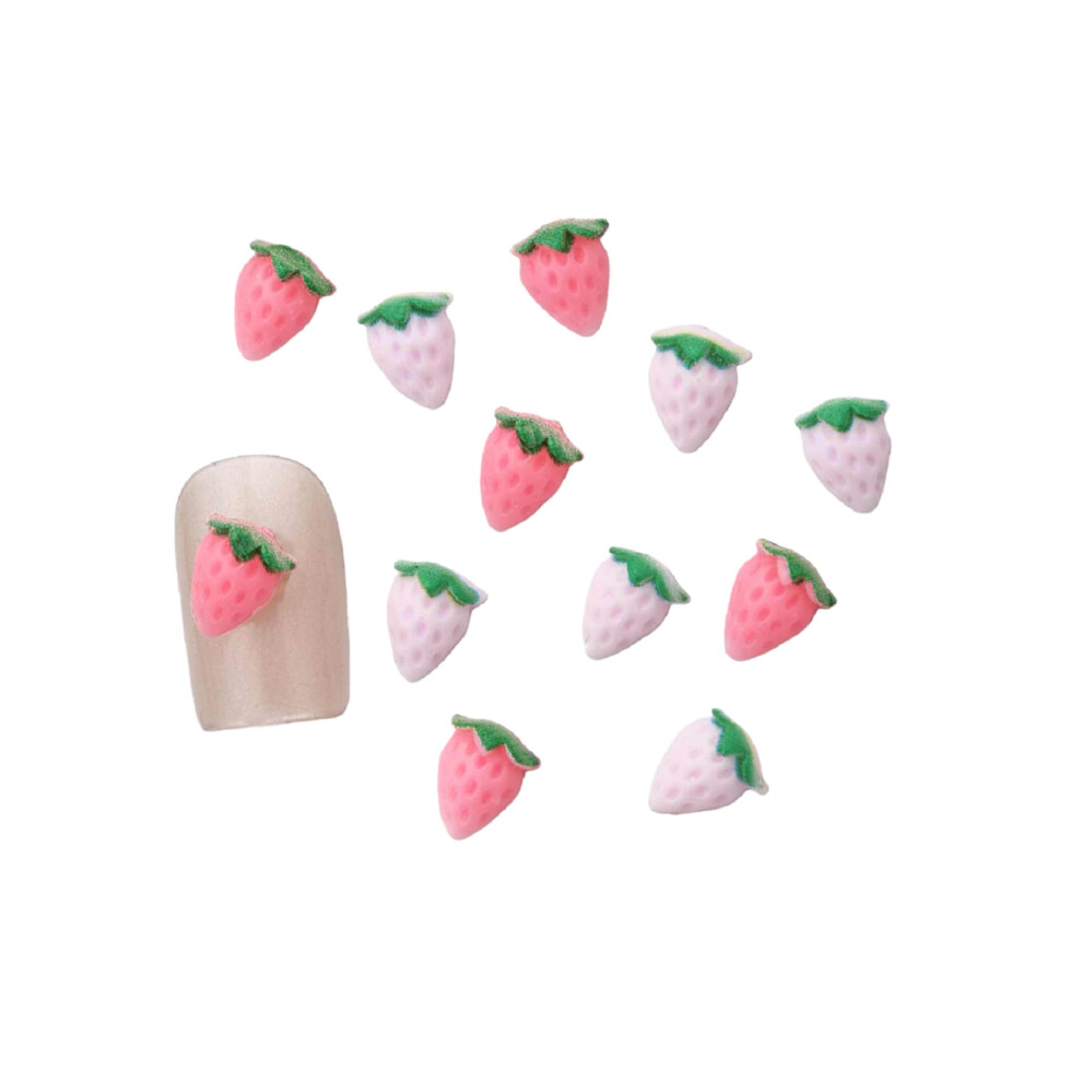 (12pcs, 04) 3D Nail Charms, Cute Fruit Manicure Nail Jewels Nail Decals for Nail DIY Supplies
