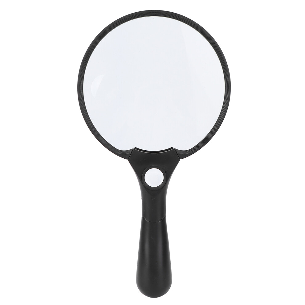 Ergonomic And Lightweight LED Magnifying Glass, Handheld Reading Magnifier with High Magnification and Non Slip Handle for Seniors Collectors and