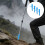 4Pcs Lightweight Blue Hiking Pole Tips Plastic and Tungsten Steel 10