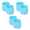 75Pièces Bracelets Silicone Bleu Décoratifs Pour Gradation 1