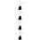 4Sets Elegante Zwarte Pop Hoodie Met Vervangbare Set 9