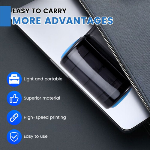 80mm  Thermal Printer Exquisite  Design Portable Inkless Printer for Android, IOS, Windows EU Plug 2