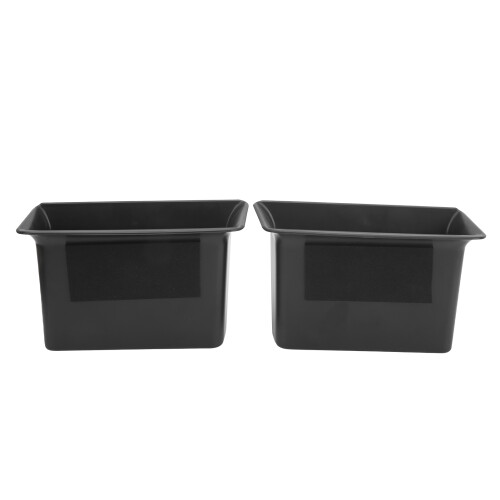 Impact Resistant Plastic Storage Bin ABS Stackable Design Clutter Free Organizer For Keys BPA-Free Material Easy Installation Standard Size