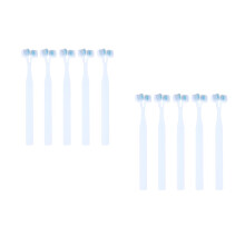 10Pcs Pet Toothbrush Double Head White for Dogs Cats Durable Cleaning