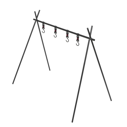 DIY προσαρμόσιμη κρεμάστρα εξοπλισμού κάμπινγκ φορητή εξωτερική πτυσσόμενη 2