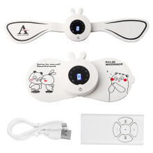 APP Controlled Bluetooth EMS Massager Wireless TENS Unit Back Pain Relief Muscle Stimulator Rechargeable Device LED Screen Adjustable Intensity Modes