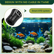 ATO System for Aquariums Auto Top Off Water Filler with Magnetic Installation Max Tank Thickness 12.5mm US Plug