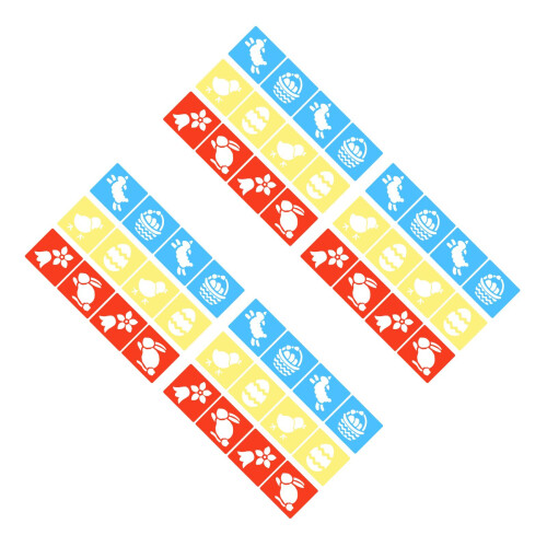 48Pcs Assorted Color Drawing Stencil Kit Plastic Templates for Crafts 2