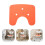 1Coussin Siège Douche Senior Orange Antidérapant Confortable Xpe 9