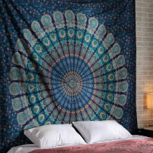 Handmade Cotton Bedding Decorative Wall Hanging Ethnic Style Tapestry Bohemian Mandala Tapestry Versatile Home Decor For Indoor Outdoor Use