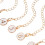 Metalen Nummer Decoratieve Hanger Ketting Wit 6