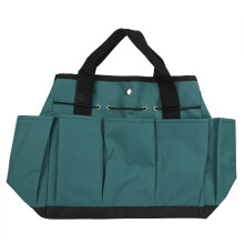 Garden Tool Storage Bag Multi Pocket Organizer For Planting Trimming Tools Water Resistant Fabric Reusable Eco Friendly Interior Exterior Pockets