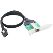 12G External SAS HD SFF-8644 Female to SAS SFF-8087 36P Male Data Server Cable Adapter