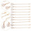 Metalen Nummer Decoratieve Hanger Ketting Wit 8