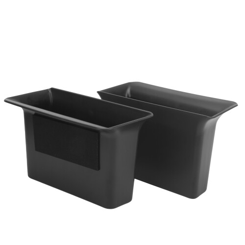 Impact Resistant Plastic Storage Bin ABS Stackable Design Clutter Free Organizer For Keys BPA-Free Material Easy Installation Standard Size 1