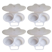 Cottura A Vapore per Uova al Microonde, Frittata, Cottura A Vapore Rotonda per Uova, Stampo per Bollire Le Uova, Gadget da Cucina per Uova