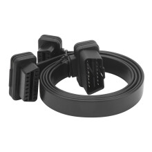 OBD2 Rozbočovač samec-samice Univerzální pravoúhlý Y kabel 16pinový prodlužovací kabel Flexibilní a odolný Plug and Play Snadná instalace