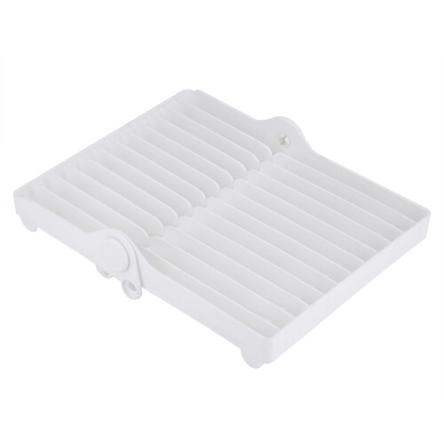 Space Saving Dish Drying Rack | Foldable Plastic Organizer 28cm x 24cm Grey