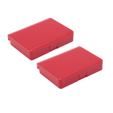Artist Watercolor Palette 2Pcs Portable Detachable Compact Mini Paint Set Red