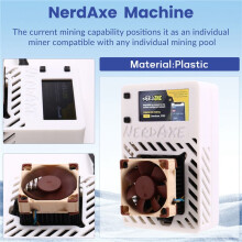 NerdAxe Gruvarbetare för Bitaxe 500Gh/S BM1366 ASIC Nerdminer BTC Miner Super Tyst Fläkt Lottery Miner med Öppen Källkod BR-Kontakt