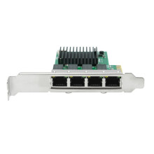 4 Port Network Card PCI Express X1 to RJ45 RTL8111H Chip 10/100/1000Mbps Gigabit Ethernet Lan Card for PC Desktop