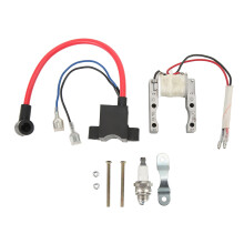 Betrouwbare ontstekingsupgradekit met CDI-magneetbobine en bougie voor 2-taktmotoren van gemotoriseerde fietsen. Hoogwaardig ontwerp garandeert