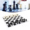 Folding Chess Set 3 Games Portable 2