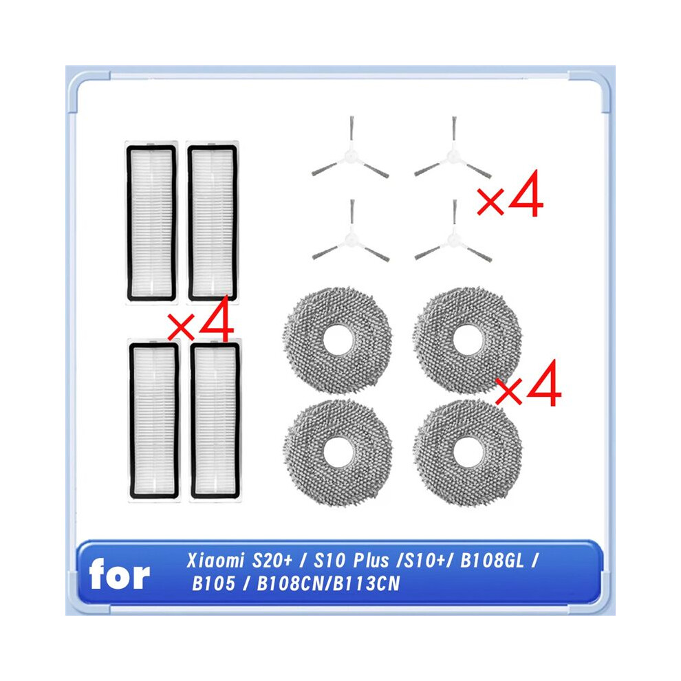 12 Pcs For S20+ / S10 /S10+/ B108gl / B105 / B108cn/B113cn Sweeping Robot Cleaner Parts Replacement 6033278804630