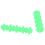 Rubber Bow String Shock Absorber for Compound Bow - Green, 38x9mm 13