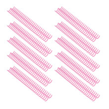 10 Stück Pinke 19mm Kunststoff-Bindekamm, 150 Blatt Kapazität für A4 B5 A5