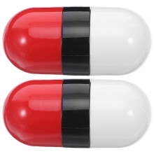 2Stk Adressblocker Roller Stempel Rot Mit